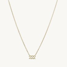 222 Angel Number Pendant Necklace