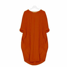 Delaney Summer Dress Woman – Lightweight Fabric, Loose Fit & Chic Round Neck