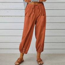 Lauren Cooper | Relaxed Drawstring Cropped Trousers For Women