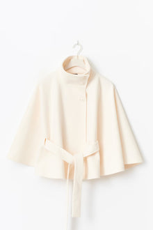 Ivanna Wool Coat Woman – Elegant High Collar with Removable Belt & Casual Cut
