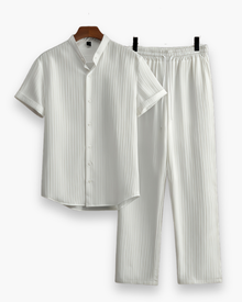 Josh Men's Summer Set – Short Sleeve Shirt & Lightweight Casual Pants