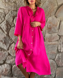 Alya Robe Chemise Woman – Fluid & Elegant for Summer, Office or Casual Outings