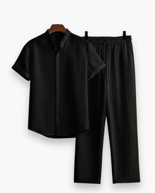 Josh Men's Summer Set – Short Sleeve Shirt & Lightweight Casual Pants