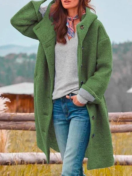 Audrey Women's Coat in Soft Wool – Elegant, Warm & Versatile for Winter