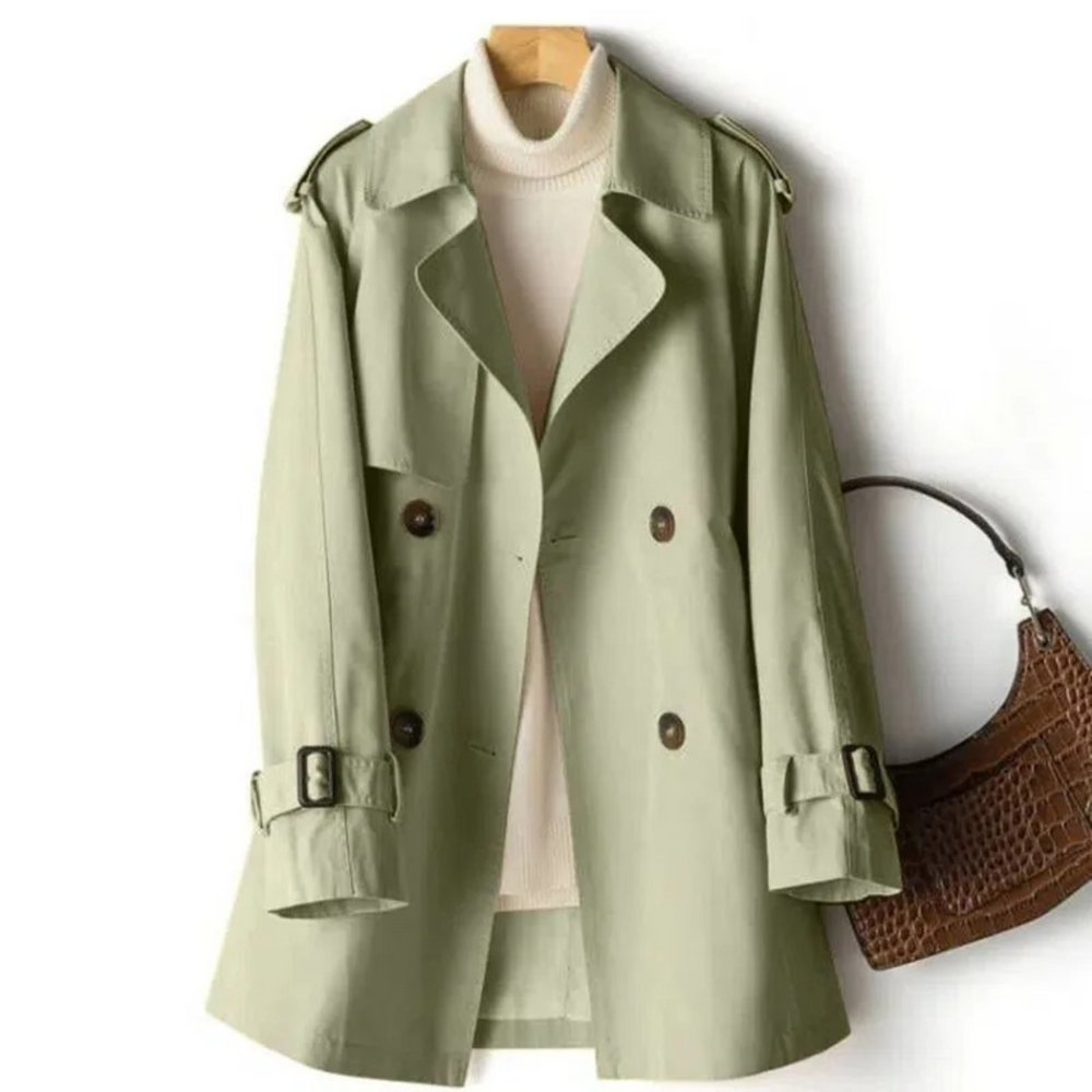 Manel Women's Coat – Casual Elegant Trench Coat with Modern & Comfortable Style