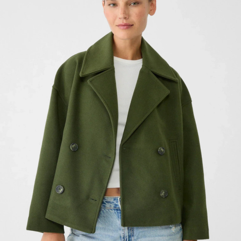 Addison Women's Jacket – Elegant Short Coat with Double Breasted Modern Style