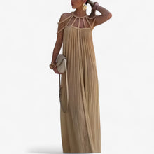 Linette Long Dress Women – Elegant Maxi Fluid Dress with Straight Cut and Versatile Style