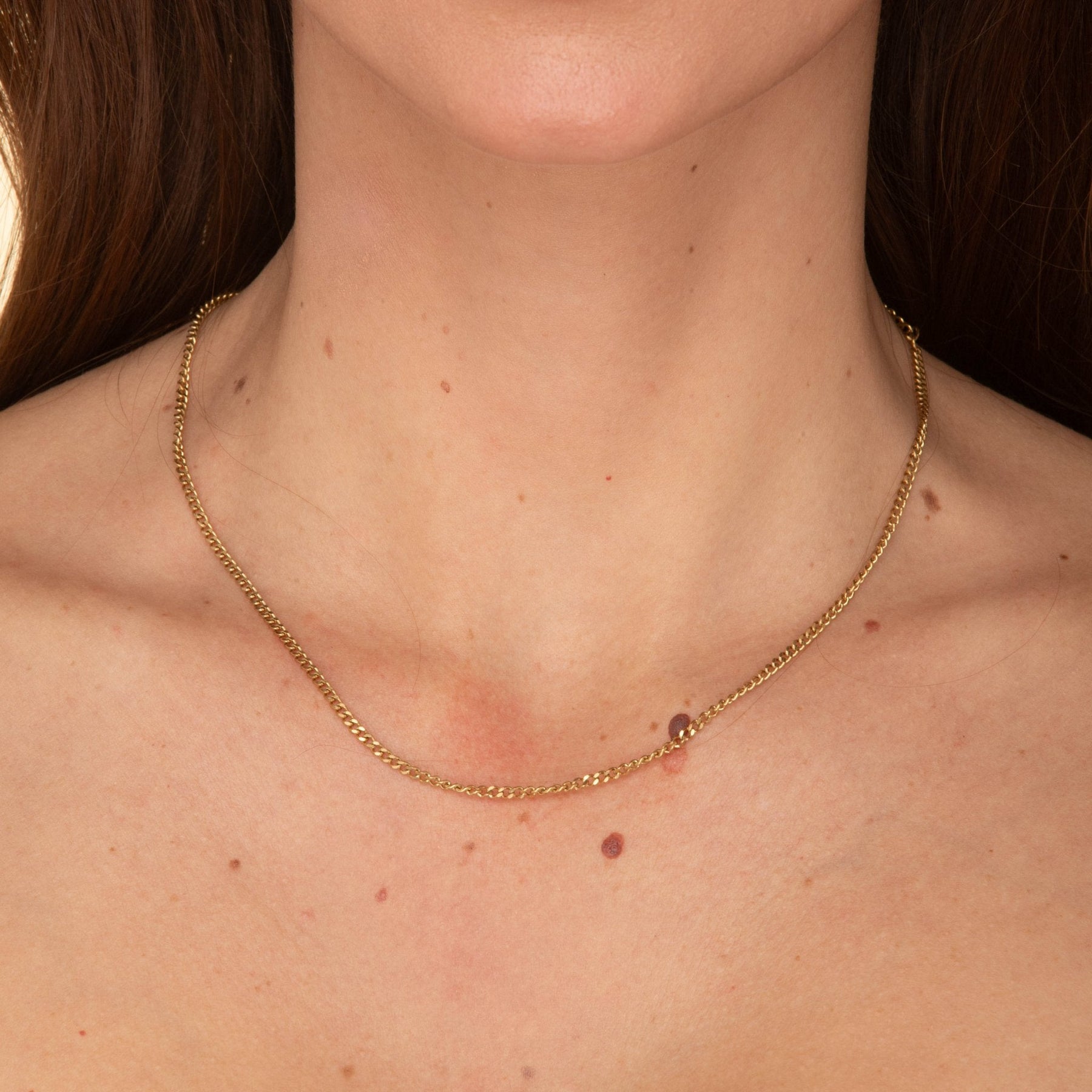 2mm Cuban Chain Necklace