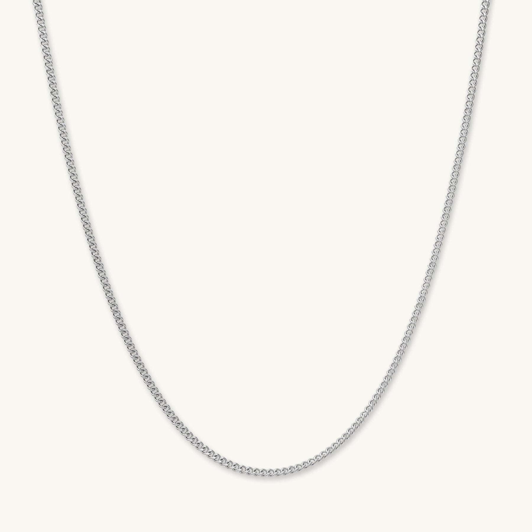 2mm Cuban Chain Necklace