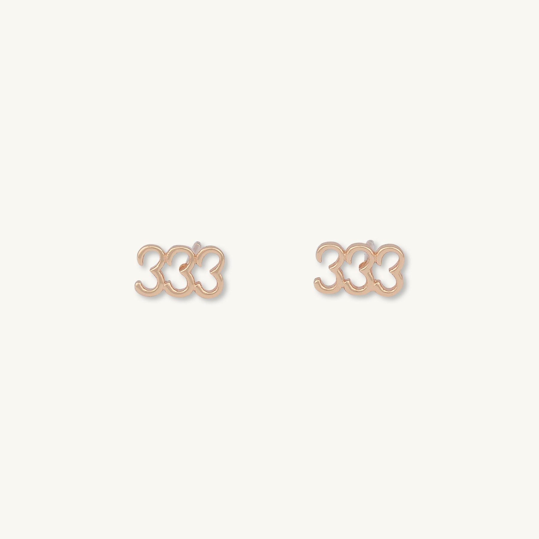 333 Angel Number Earrings