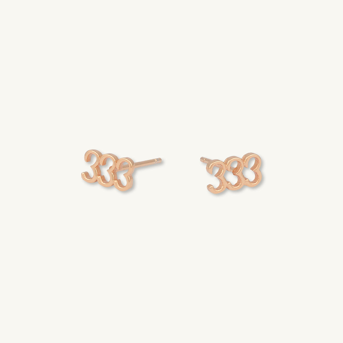 333 Angel Number Earrings