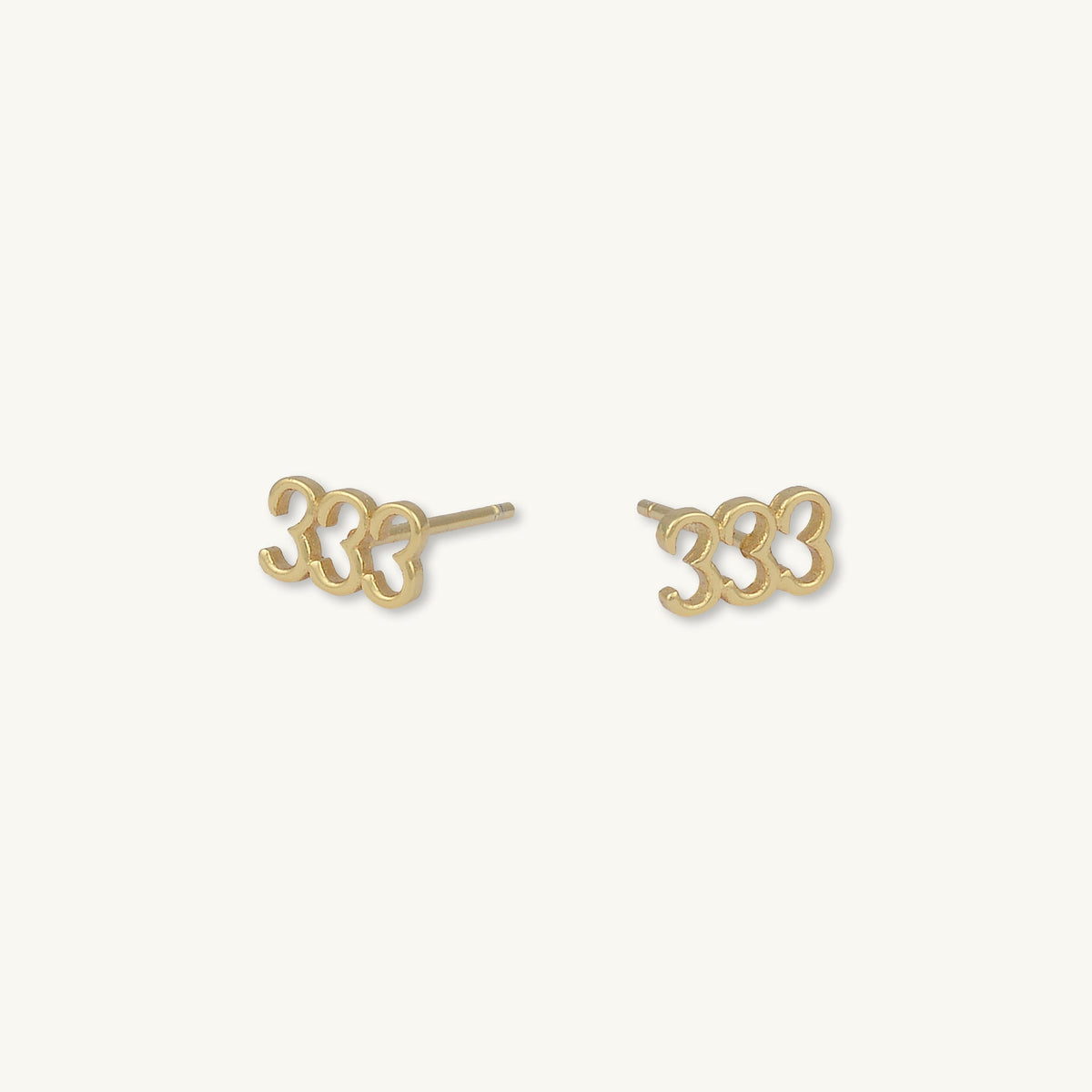 333 Angel Number Earrings