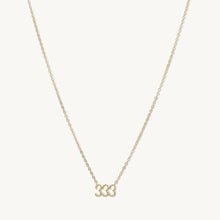 333 Angel Number Pendant Necklace