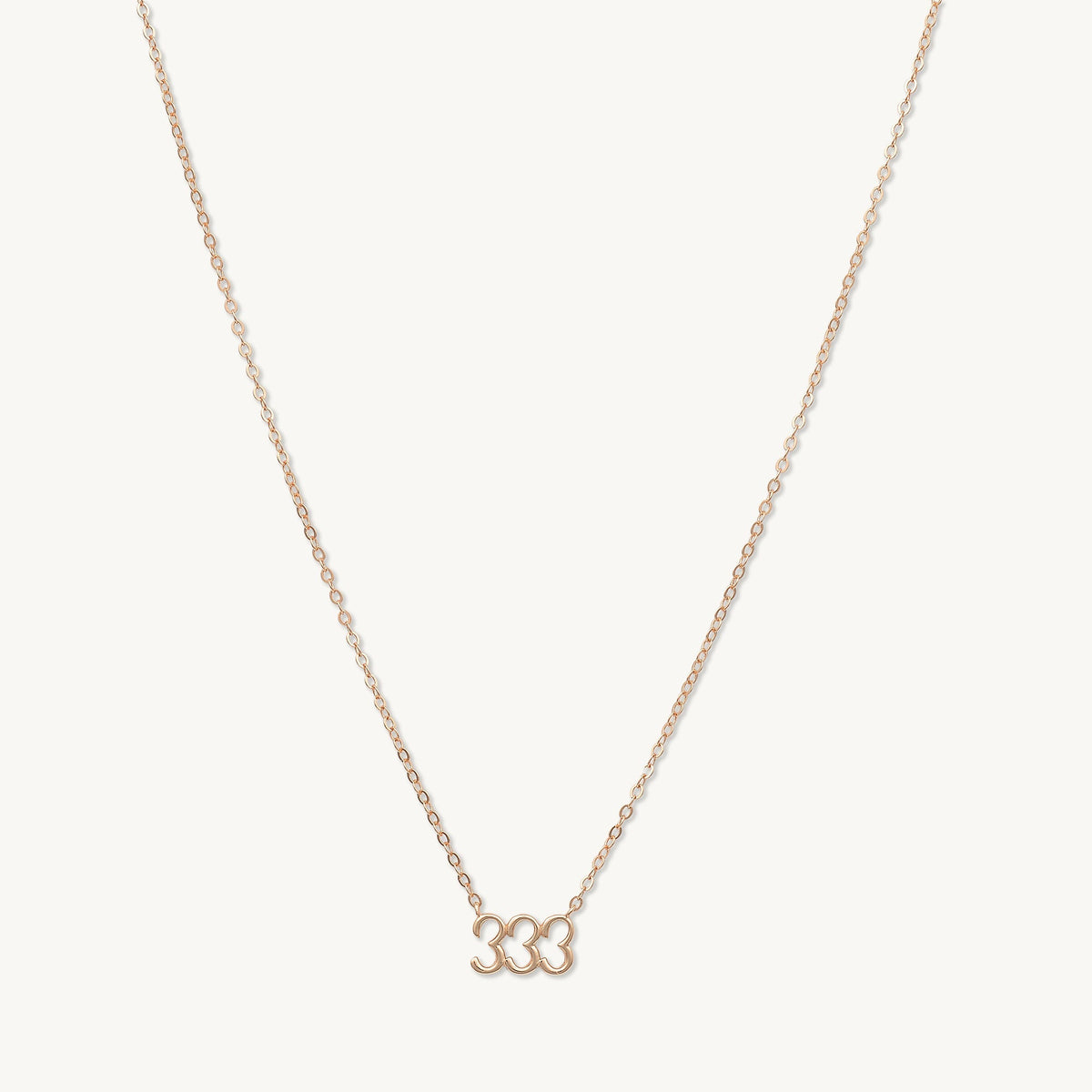 333 Angel Number Pendant Necklace