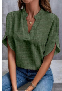 Lily Jones | Chiffon V-Neck Blouse For Women