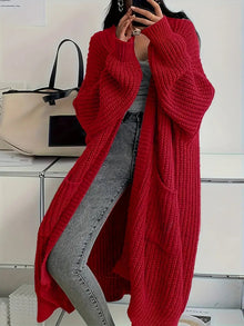 Marina Gilet Woman – Long Soft & Elegant Knitted Vest for Autumn with Comfortable Fit