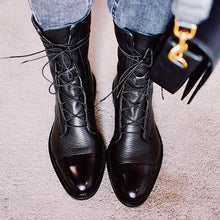 Zuriel Women's Boots – Elegant High Boots with Heel & Laces in Premium Leather