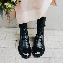 Zuriel Women's Boots – Elegant High Boots with Heel & Laces in Premium Leather