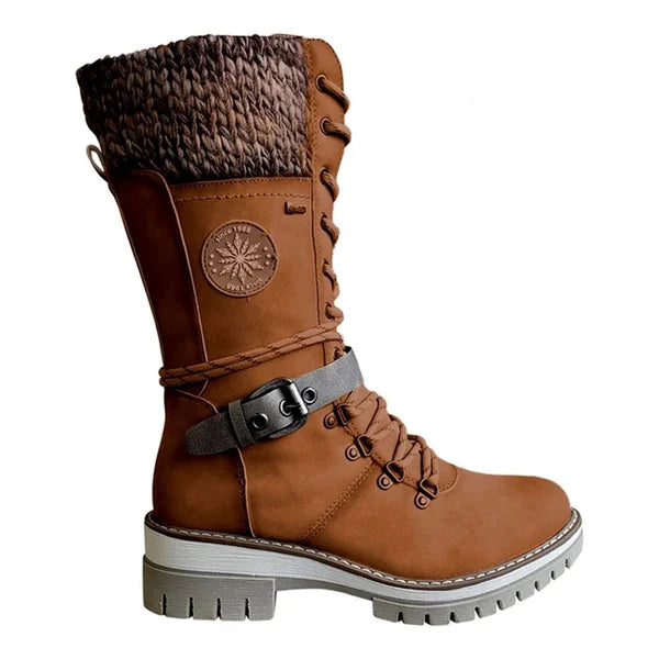 Kylee High Boots Women Winter – Elegant with Warm Insulation, Comfortable Lining & Zipper Closure