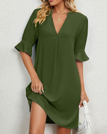 Women's Dress Nienke – Comfortable Summer Dress with Short Sleeves & Loose Fit