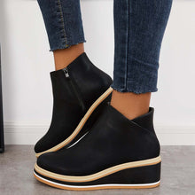 Felise Women's Ankle Boots – Elegant Platform Sole Boots with Zipper, Comfortable and Durable
