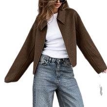 Camille Women's Short Jacket – Cropped Jacket in Mixed Wool with Chic Minimalist Style
