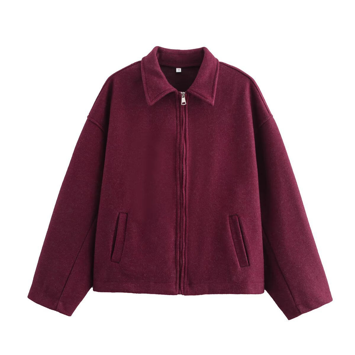 Camille Women's Short Jacket – Cropped Jacket in Mixed Wool with Chic Minimalist Style