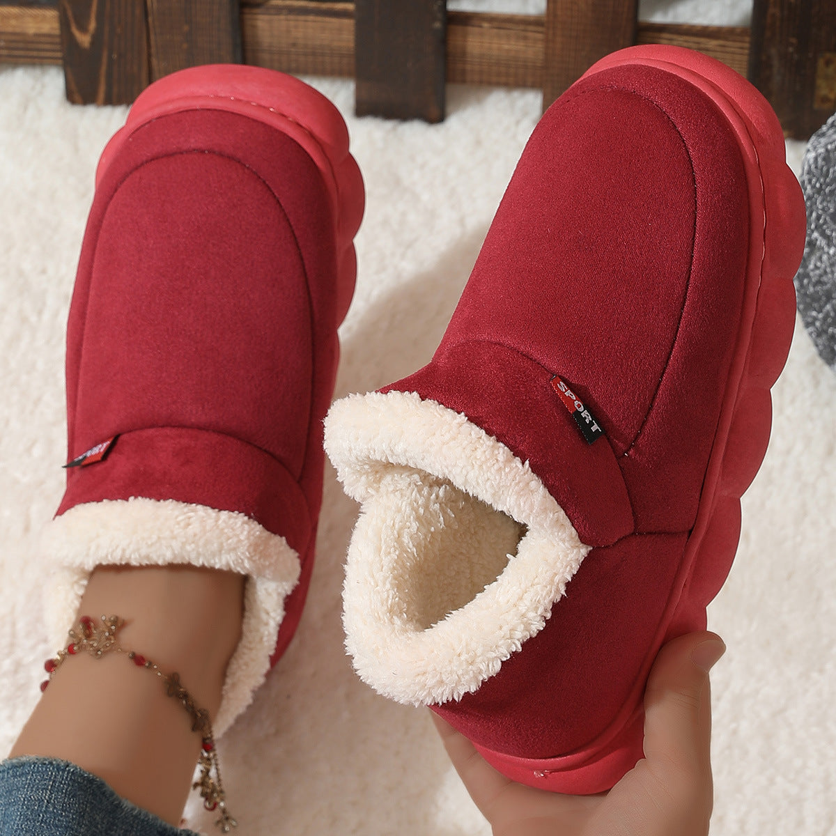 Rebecca – Plush Platform Sneakers for Women – Soft and Warm Winter Shoes with Comfortable Lining