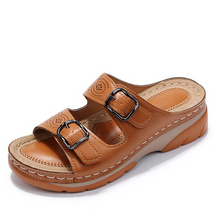 Sopia Sandales Femme – Open Toe with Adjustable Buckle Straps & Comfort Sole