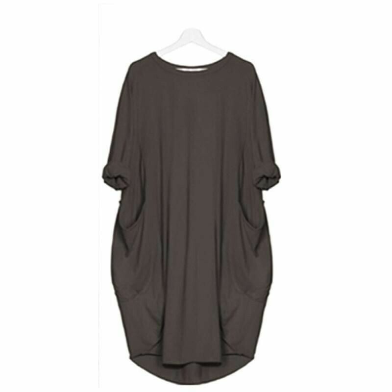 Delaney Summer Dress Woman – Lightweight Fabric, Loose Fit & Chic Round Neck