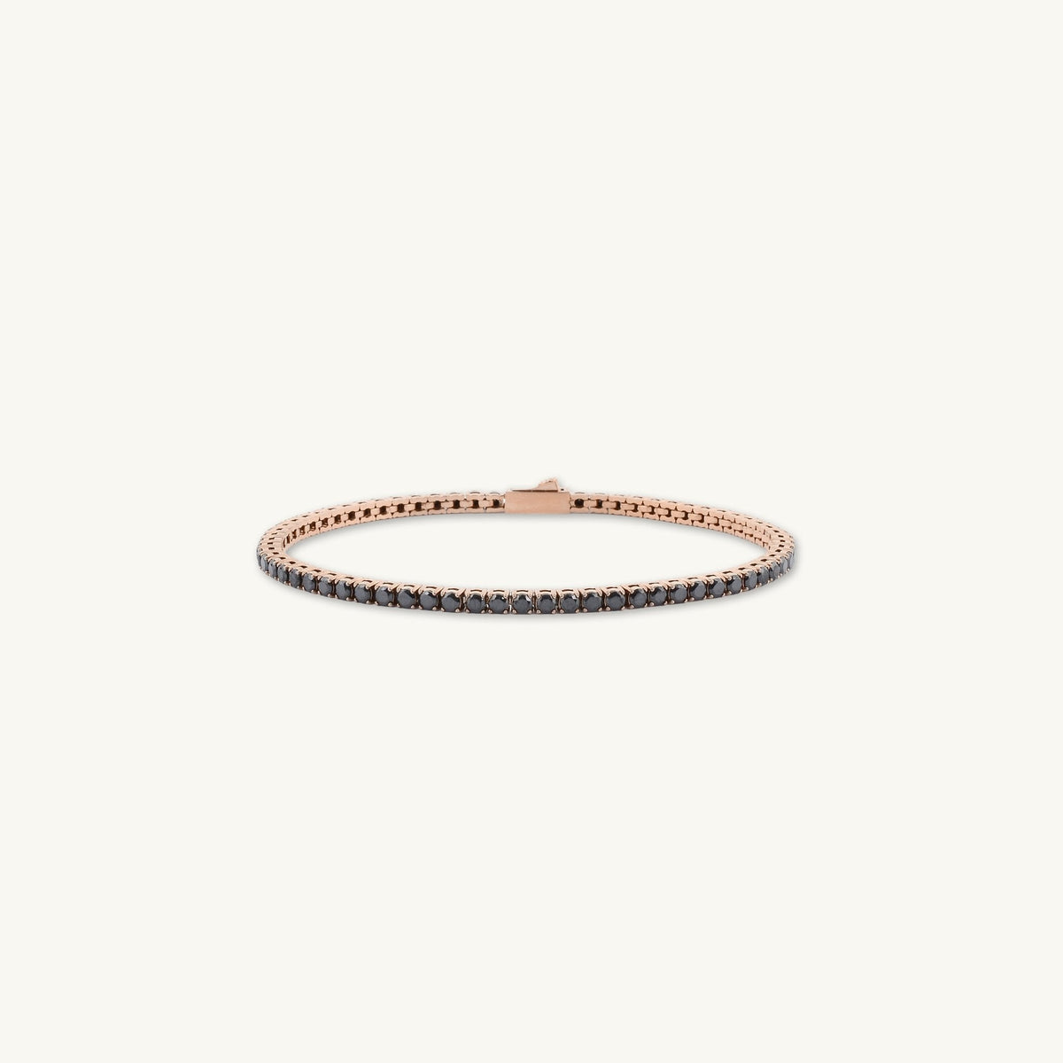 3mm Black Tennis Chain Unisex Bracelet