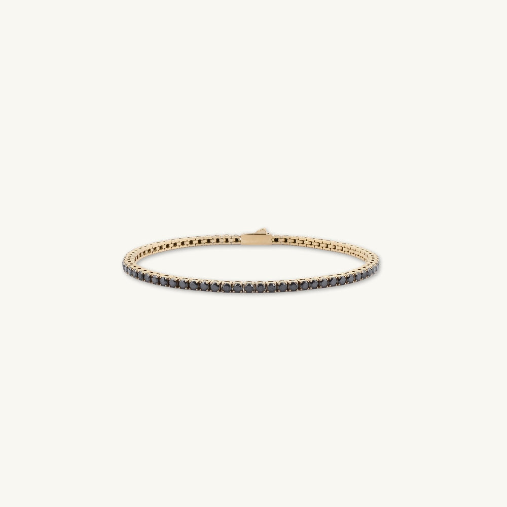 3mm Black Tennis Chain Unisex Bracelet