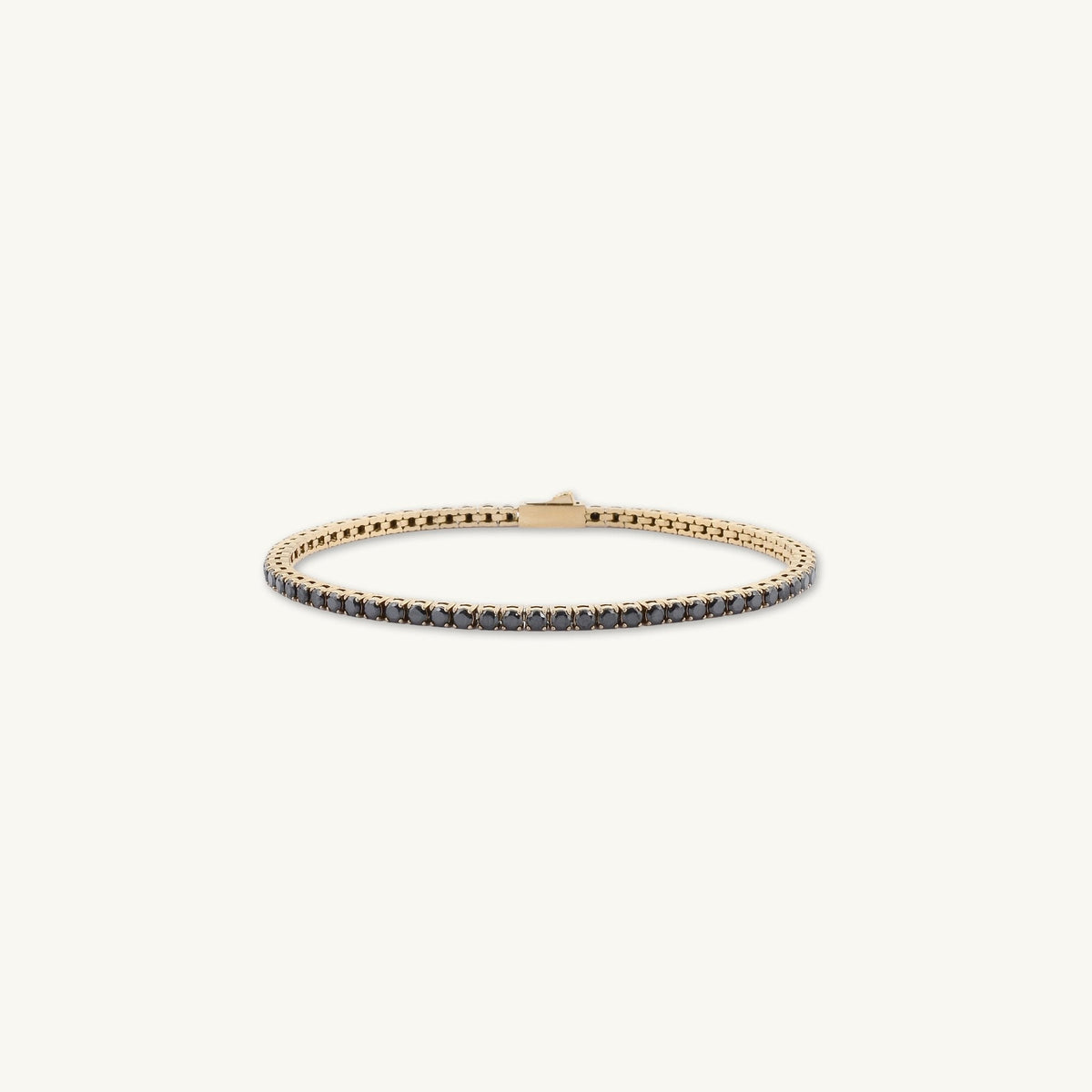 3mm Black Tennis Chain Unisex Bracelet