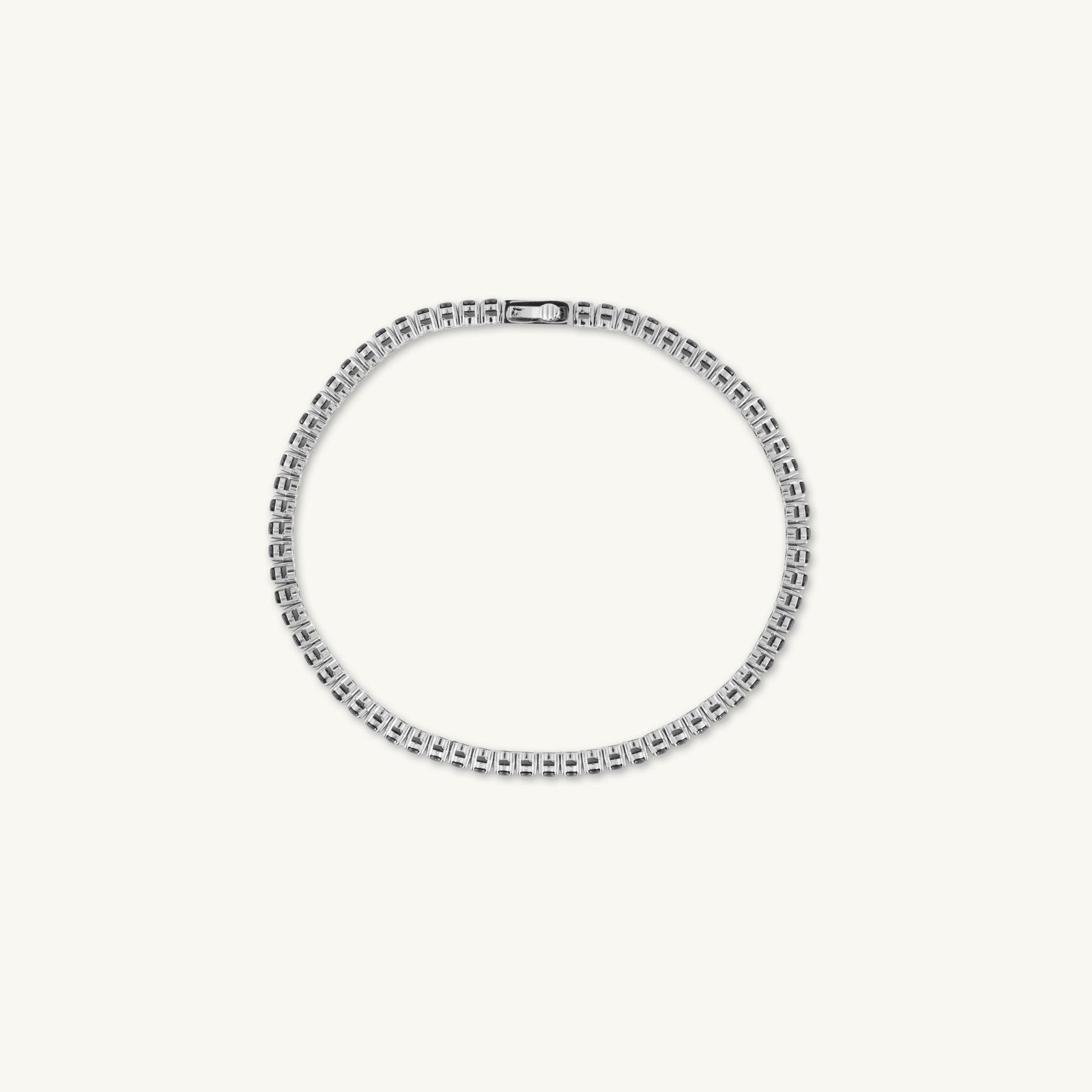 3mm Black Tennis Chain Unisex Bracelet