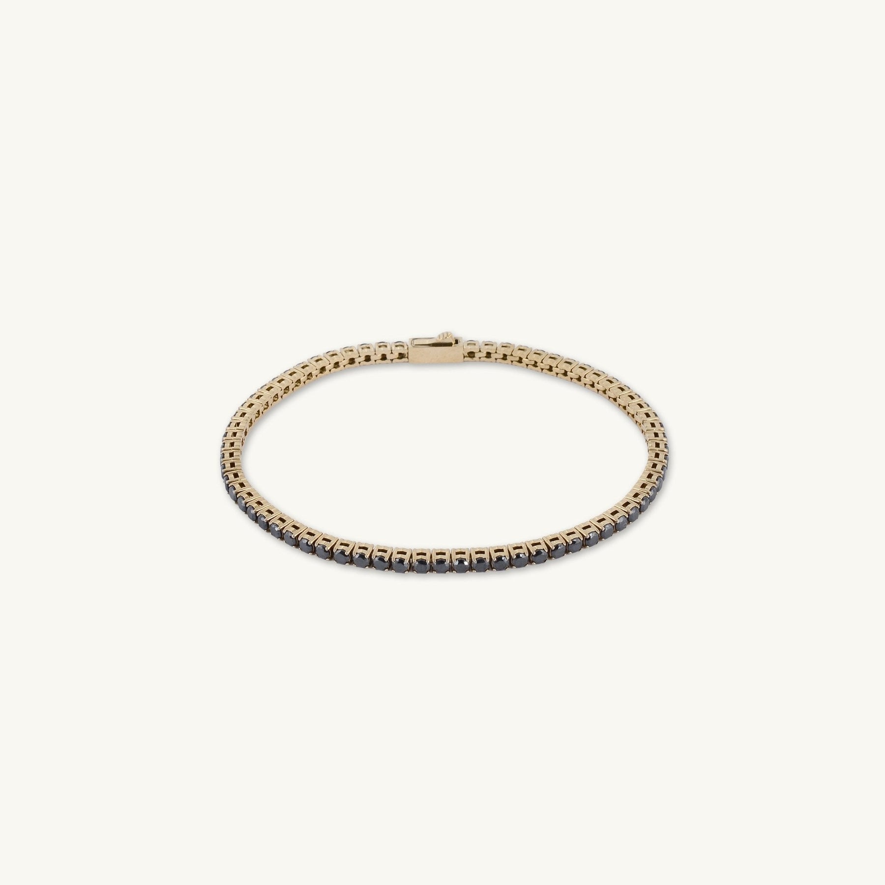 3mm Black Tennis Chain Unisex Bracelet