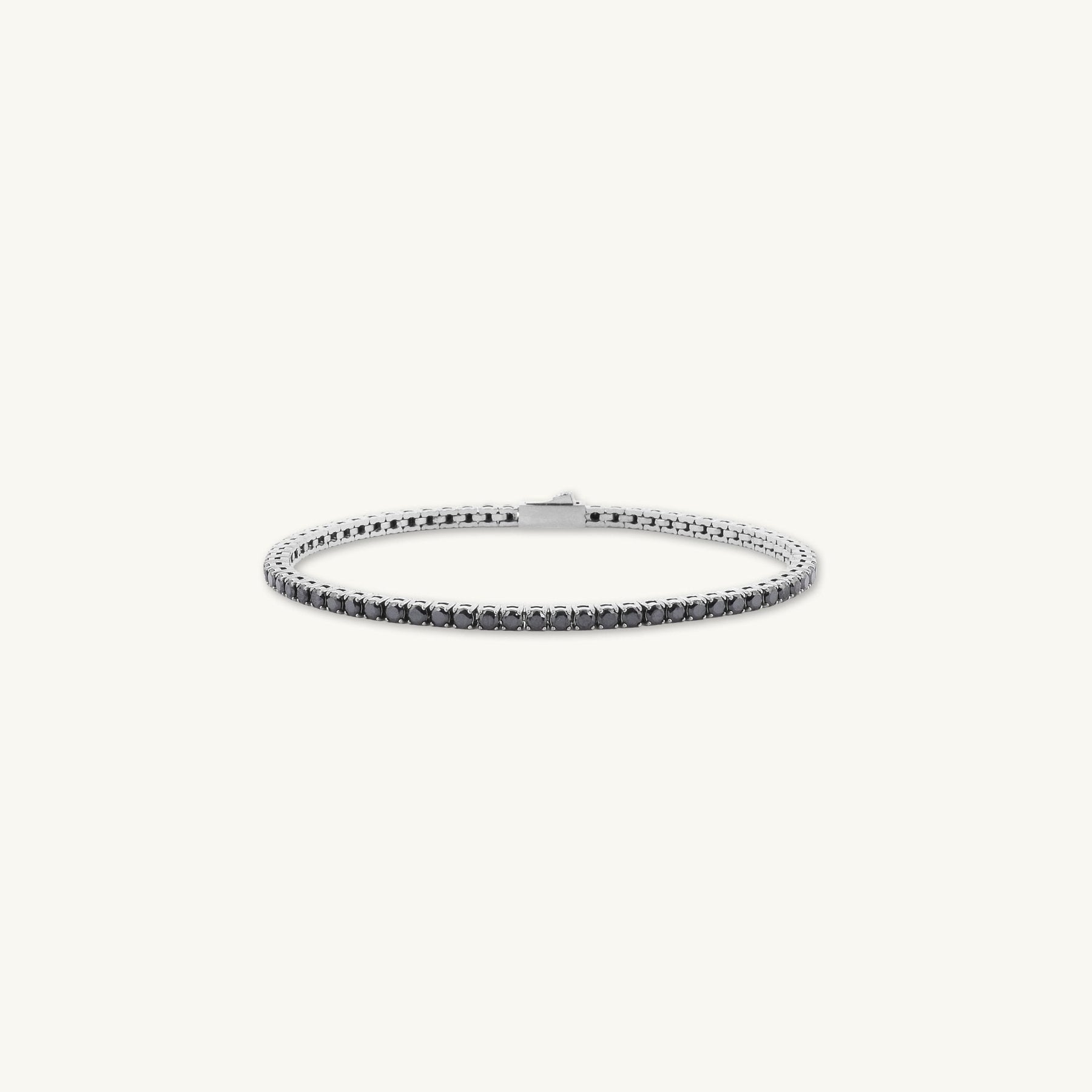3mm Black Tennis Chain Unisex Bracelet