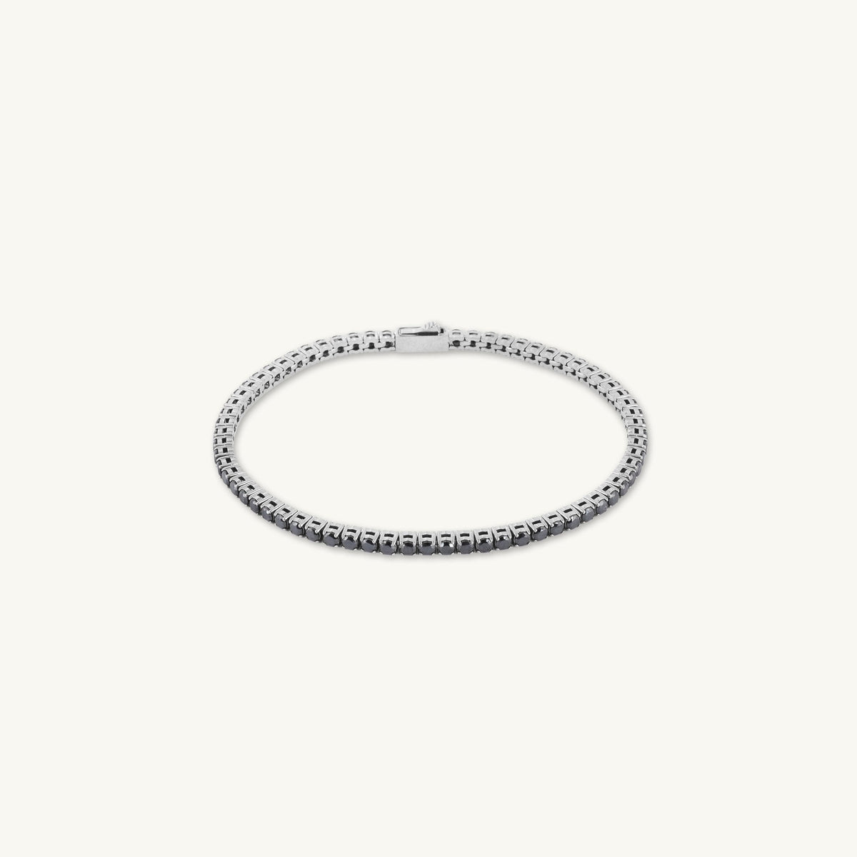 3mm Black Tennis Chain Unisex Bracelet