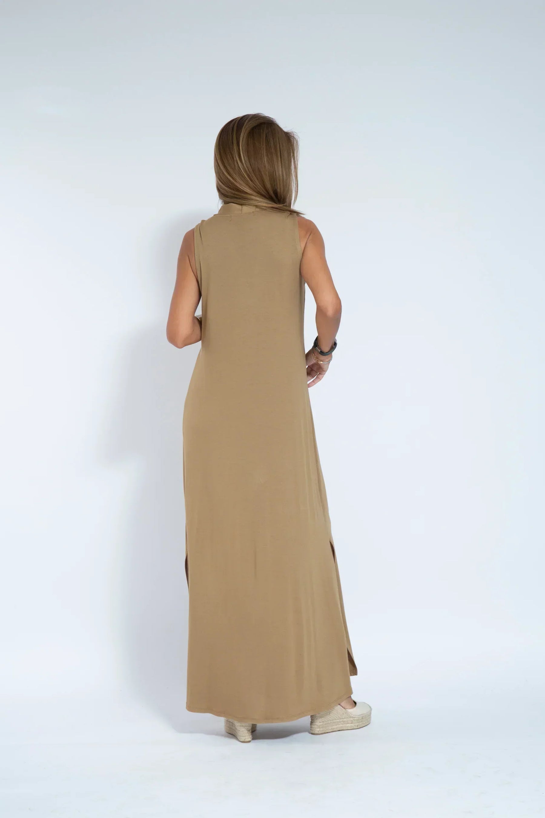 Ensemble Femme Ayania – Elegant Cotton Dress and Cardigan with Flattering Cut & Sheath Effect