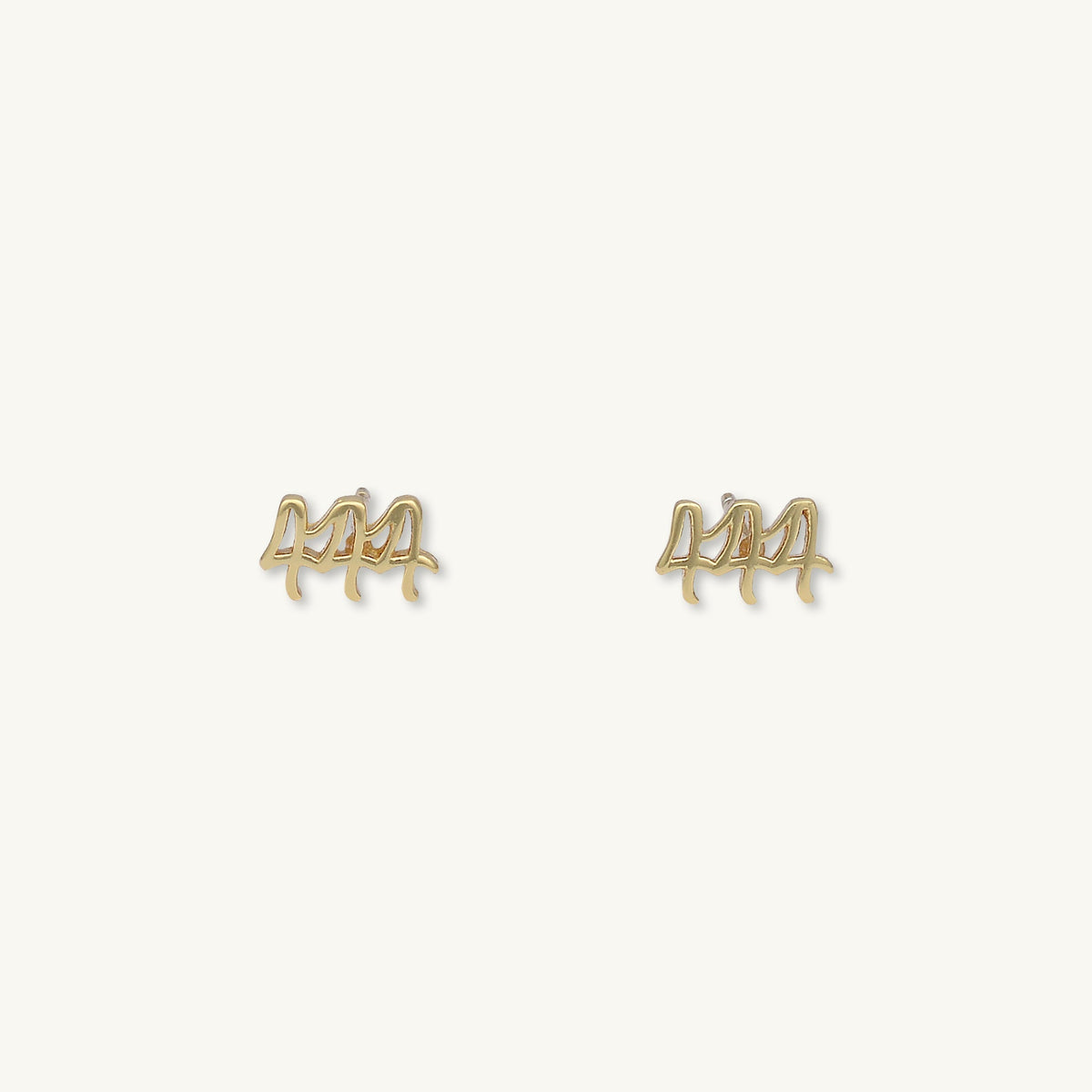 444 Angel Number Earrings