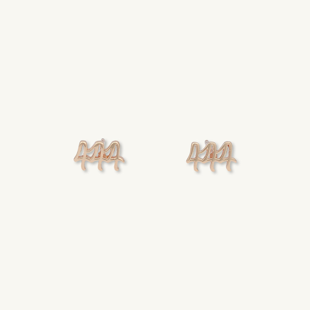 444 Angel Number Earrings
