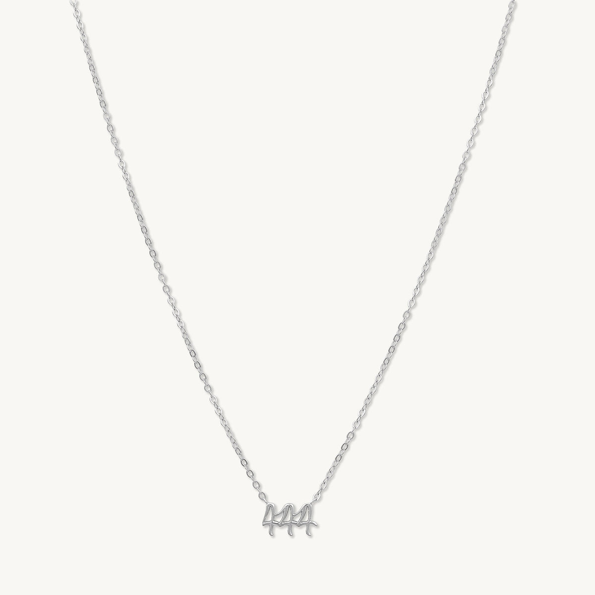 444 Angel Number Pendant Necklace