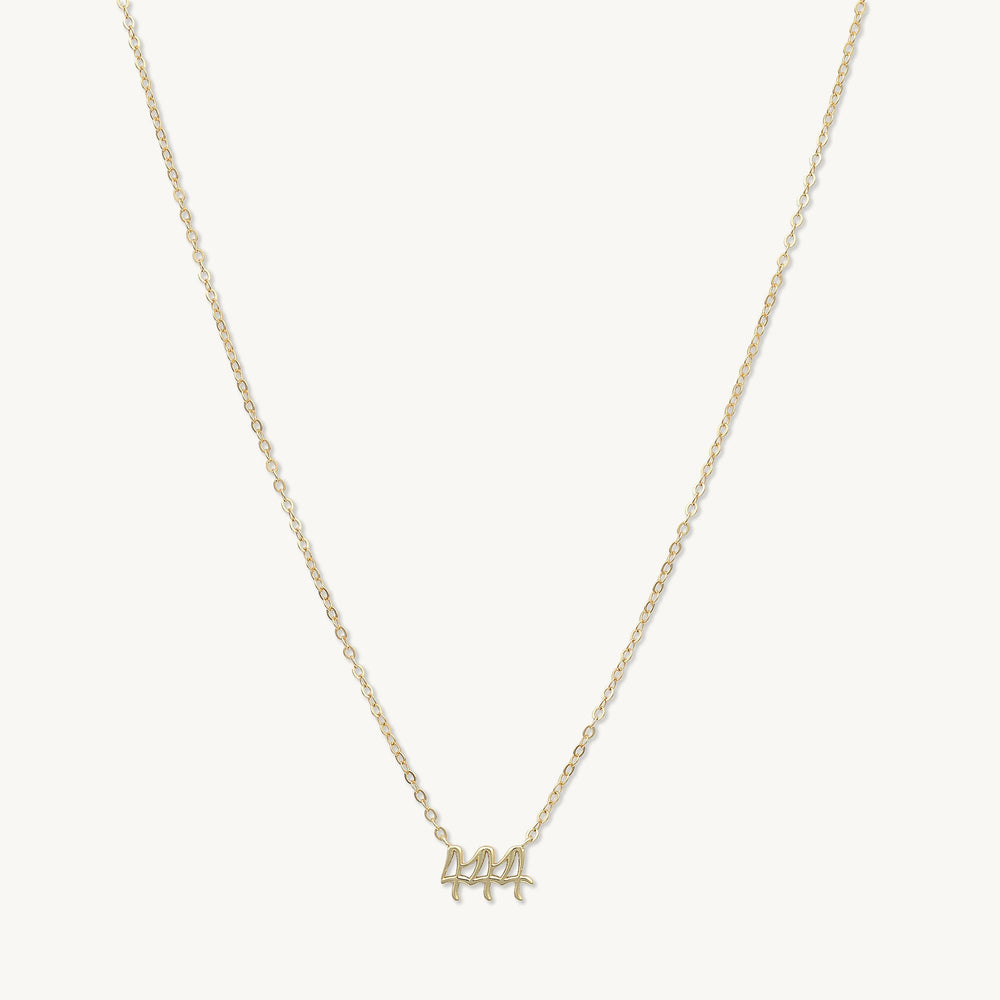 444 Angel Number Pendant Necklace