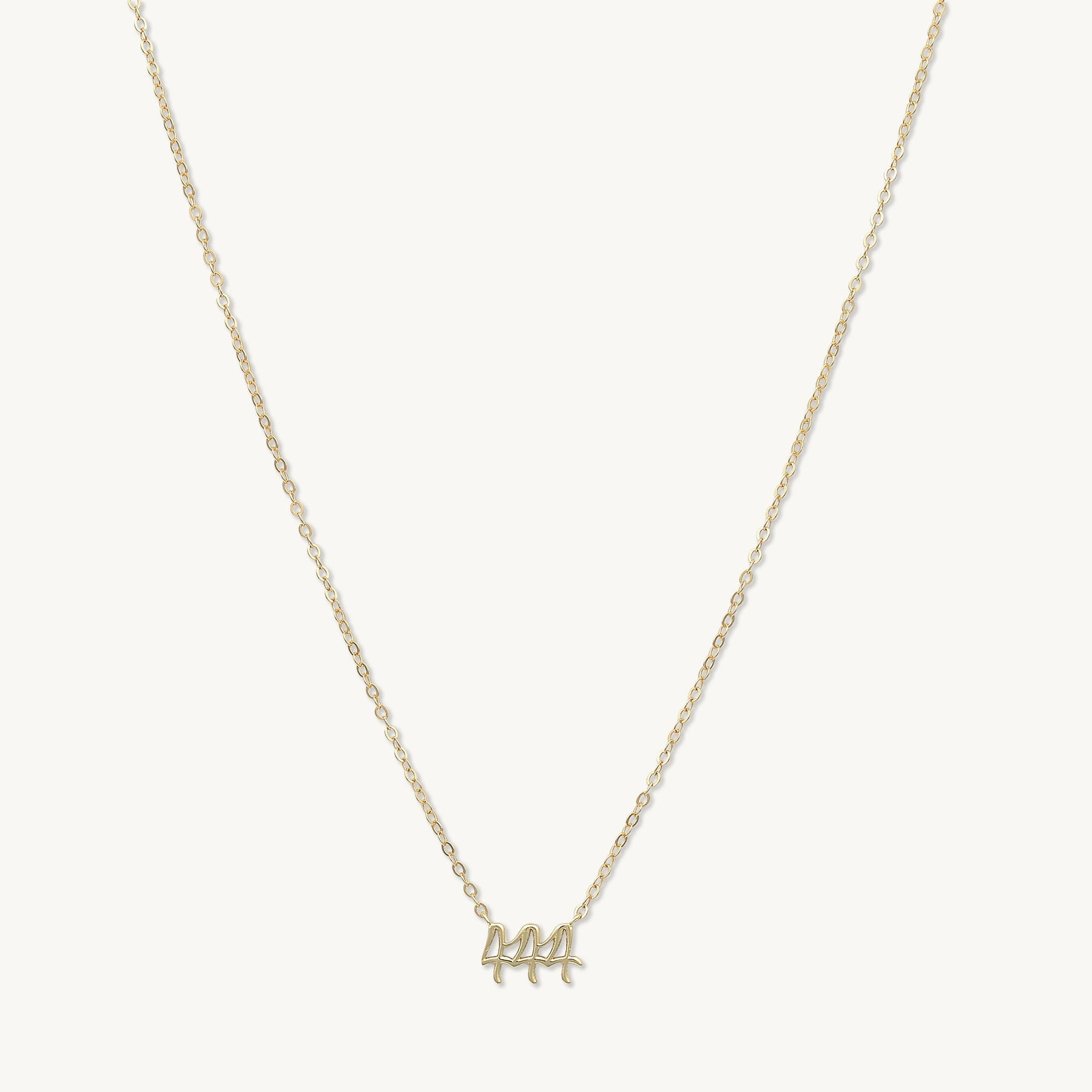 444 Angel Number Pendant Necklace
