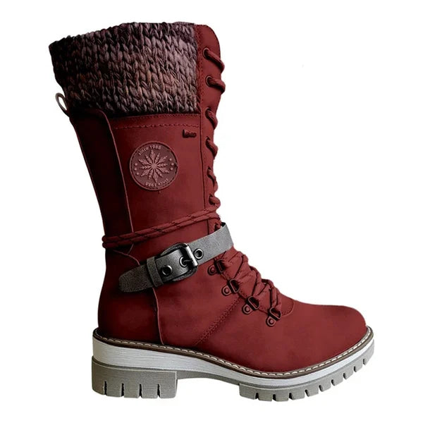 Kylee High Boots Women Winter – Elegant with Warm Insulation, Comfortable Lining & Zipper Closure