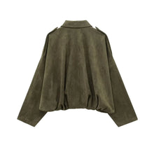 Isla Veste Femme en Daim – Elegant Oversize Jacket with Modern Cut & Soft Comfort