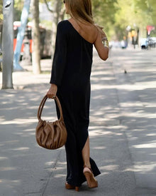 Misty Robe Bohemian Woman – Asymmetric Cut One Shoulder & Lightweight Wrinkle-Resistant Fabric