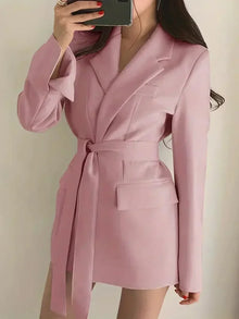 Nélia Blazer Dress Woman – Elegant Chic Tailored Dress with Long Sleeves for All Occasions