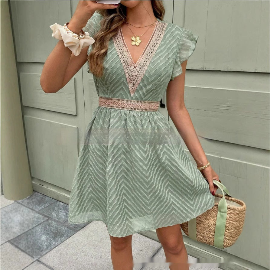 Francis Women's Dress – Elegant Summer Dress in Fluid & Comfortable Iced Silk for Summer