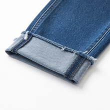 Denvie – Women's High-Waisted Crossover Straight-Leg Jeans