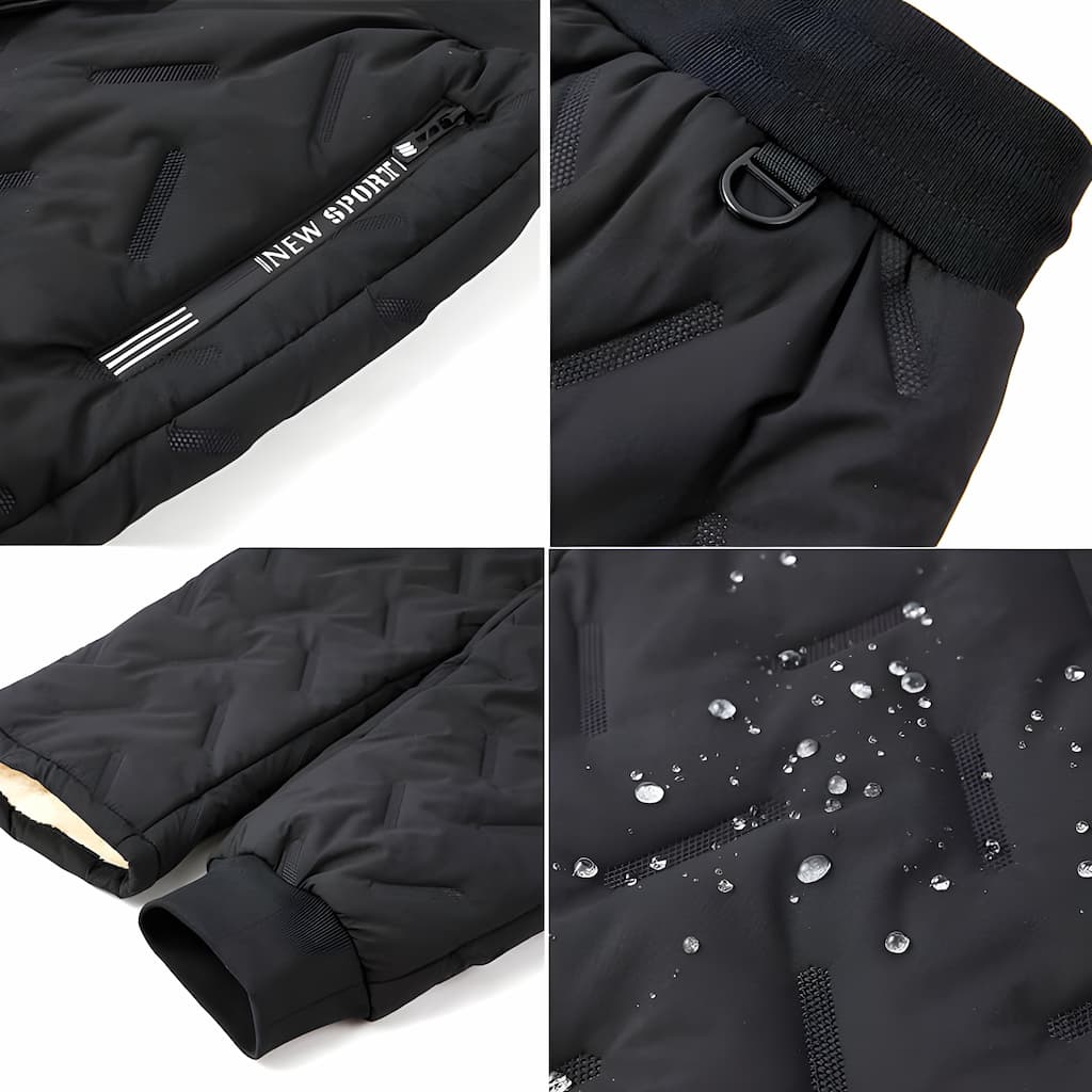 Leila Women's Thermal Pants – Waterproof Winter Jogging in Soft Fleece with Pockets